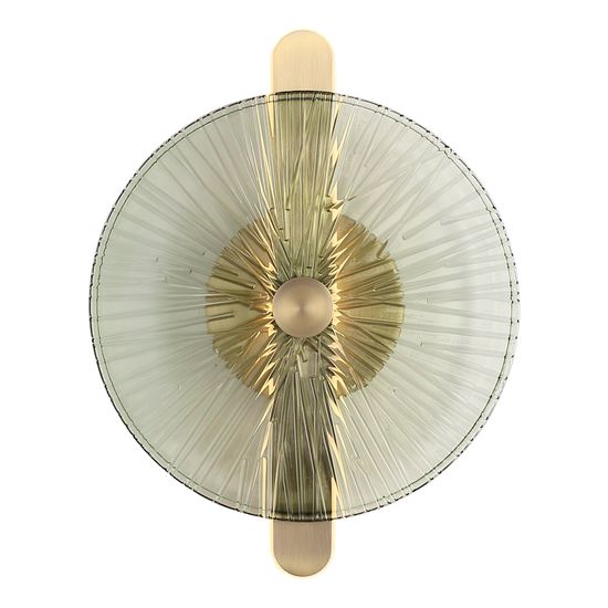 SL6141.321.01 Светильник настенный ST-Luce бронза/зелёный LED 1*11W 4000K WASI