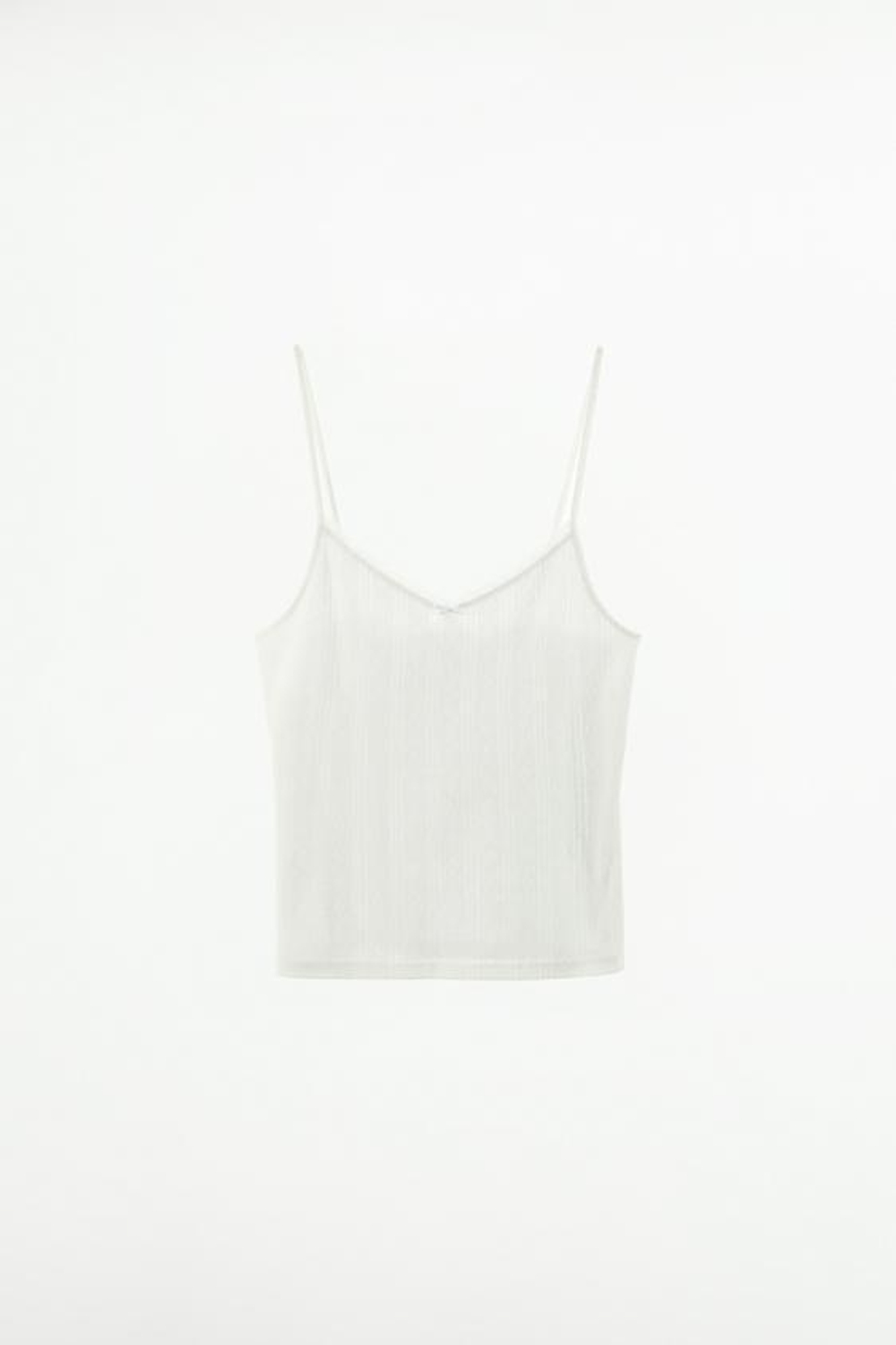 ZARA ПЕРФОРИРОВАННЫЙ ТОП С КРУЖЕВОМ, БЕЛЫЙ