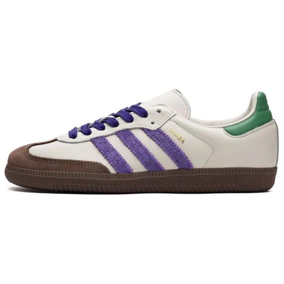 adidas originals SAMBA OG Кроссовки для скейтбординга Низкие Белый Фиолетовый Коричневый Женские