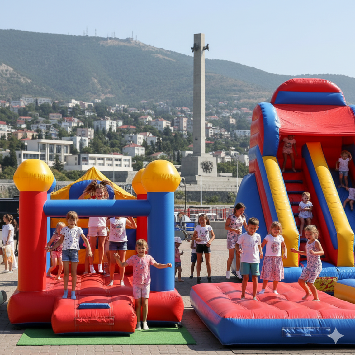 Надувной батут купить в Новороссийске недорого от БатутМастер 🎪