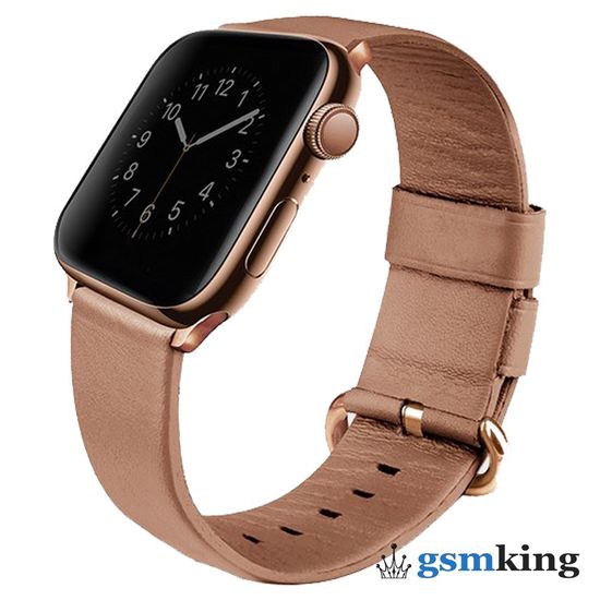Uniq MONDAIN Leather Strap for Apple Watch 42|44|45mm Pink
