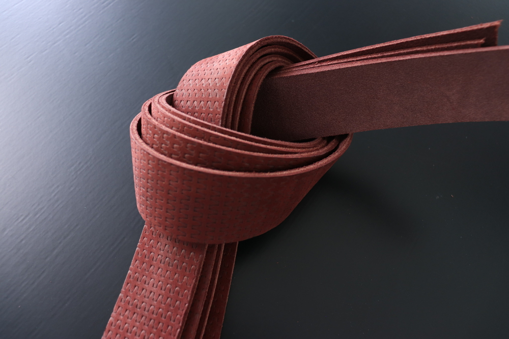 Ременная заготовка Шелк Бордо + Плита Плетение