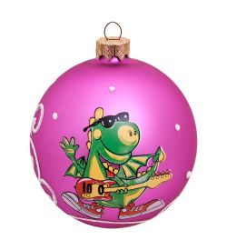 Элита НФШ-1466/4 Ел.украшение Шар «Дракон с гитарой» 85 мм