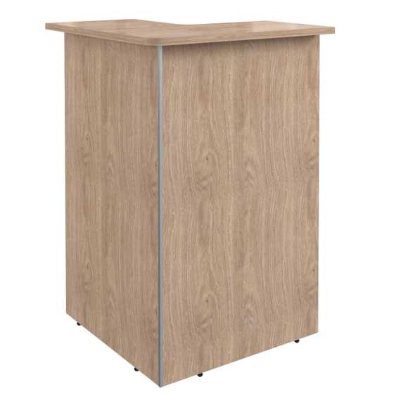 Стойка рецепции угловая DMC 88(R)  800х800х1200 DEX