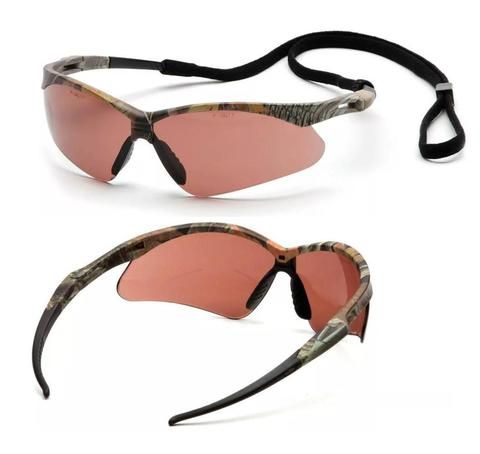 Очки PMXTREME SCM6318STP, уд./прочный поликарбонат, КОРИЧН.КАМУФЛ. регулируемый шнурок + беруши