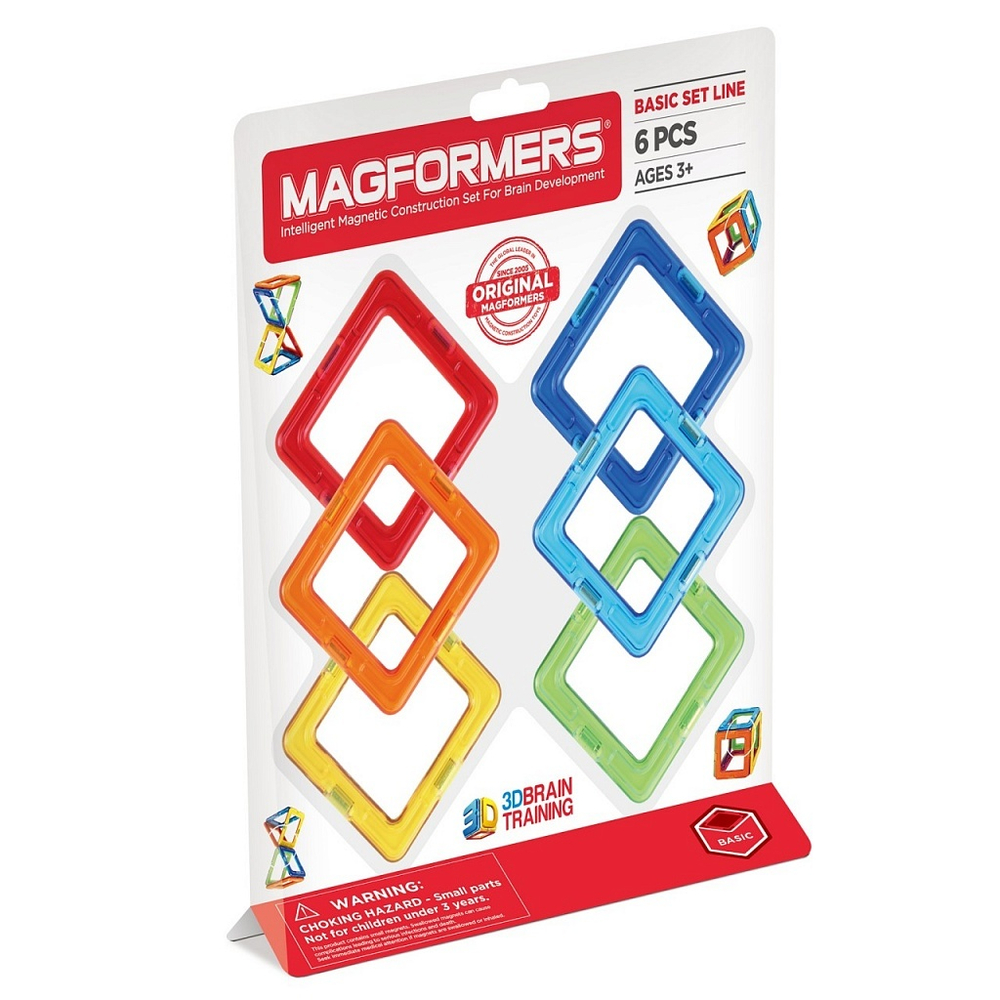 Магнитный конструктор MAGFORMERS Квадраты 6
