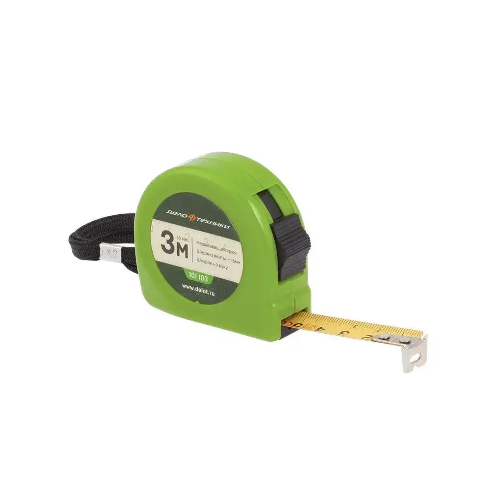 Рулетка Дело Техники 3 м х 16 мм, 101103