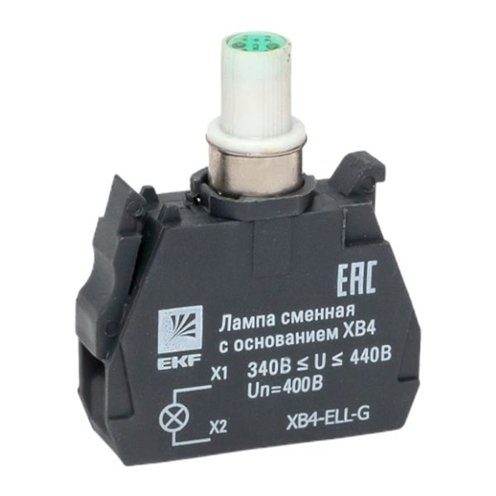 Лампа сменная c основанием XB4 зеленая 400В EKF PROxima (400.00 шт.)