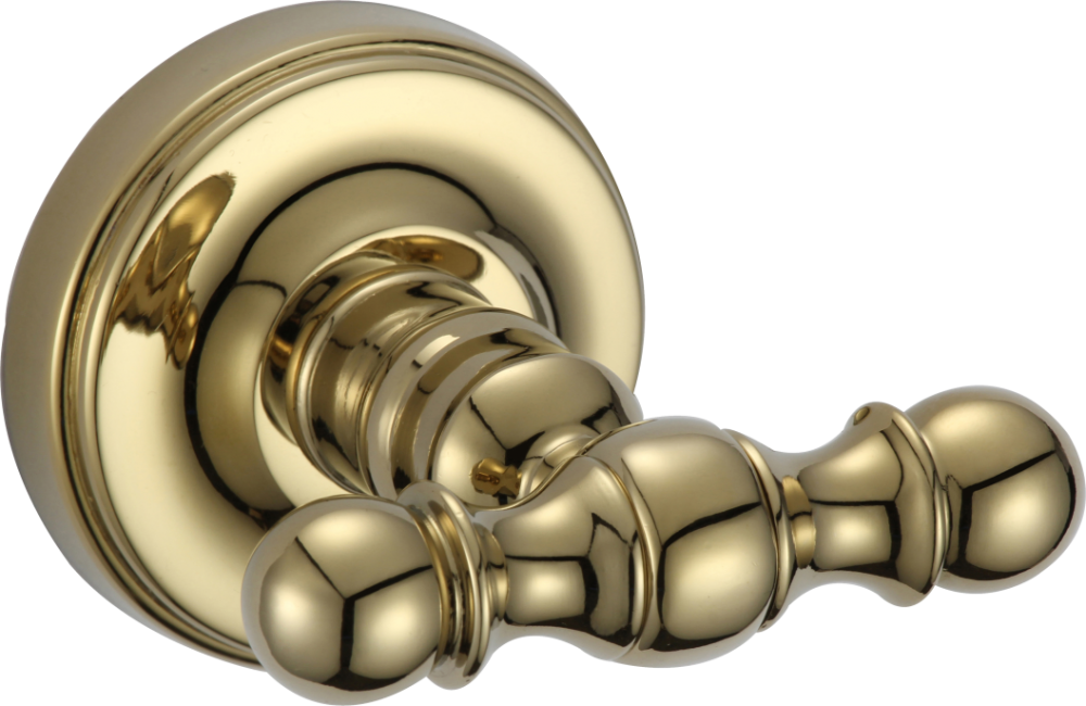 31051-E Крючок двойной (ЗОЛОТО) GANZER  (20/1шт)