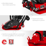 ЗУБР 10 кН, 50 кг, бензиновая виброплита (ВПБ-10 Г)