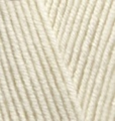 ALIZE "Lana Gold Classic", 49% Шерсть, 51% Акрил, 100 гр, 240 м, 01 кремовый