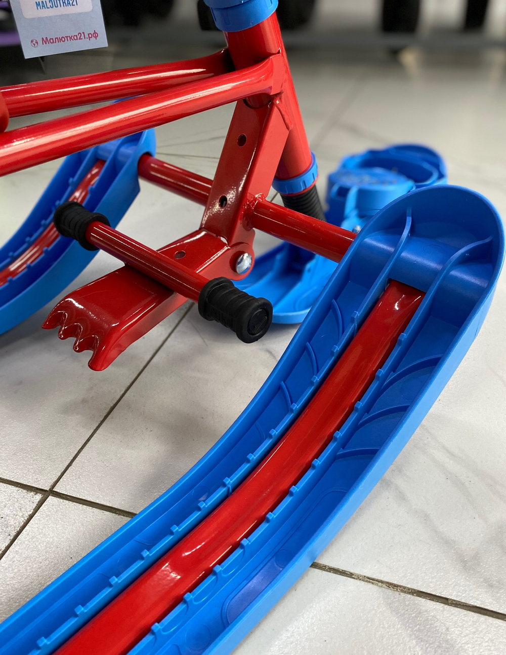 Снегокат «Twiny2+» принт сиденья: Sportcar Nika Kida (арт. TW2+/SC)