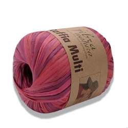 Пряжа Raffia Multi 35г, 90м, 100% целлюлоза (цена за 1шт)