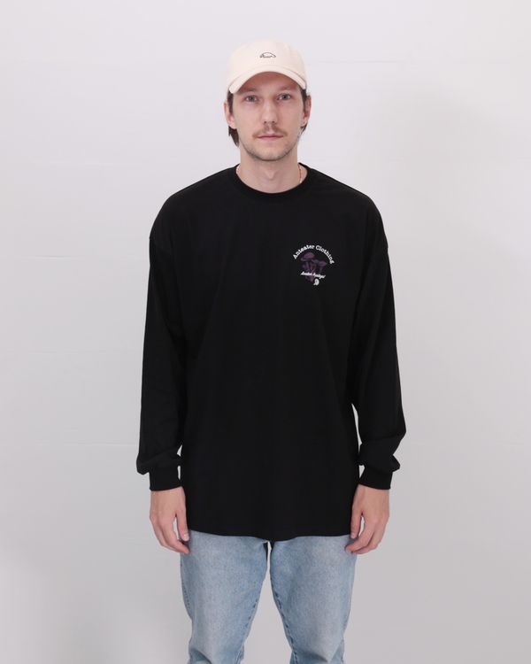 Лонгслив 098 Черный - фото 2