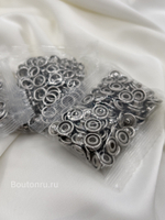 Рубашечные кнопки набор ~100 штук 9,5 мм (открытые)