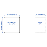 Комбинация навесных шкафов - IKEA EKET, 175x35x210 см, белый, ЭКЕТ ИКЕА