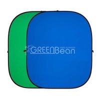 Фон тканевый на каркасе GreenBean Twist 180 х 210 B/G зеленый/синий хромакей