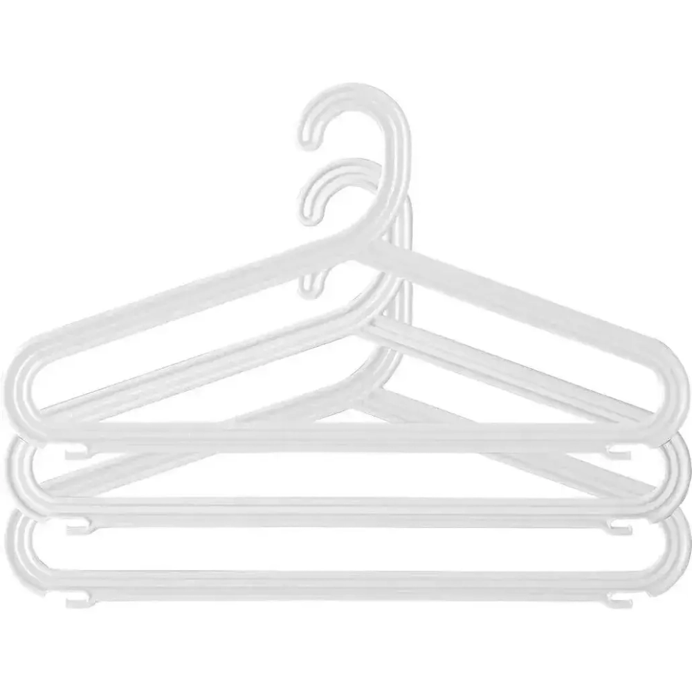 Набор вешалок плоских 3шт, Белые