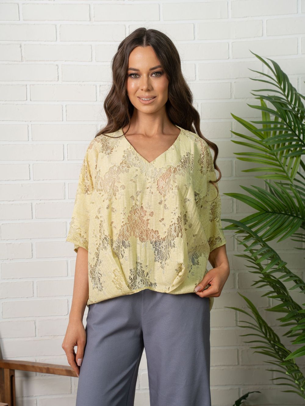 Костюм Летний стиль (желто-серый) К15908-7М LT Collection