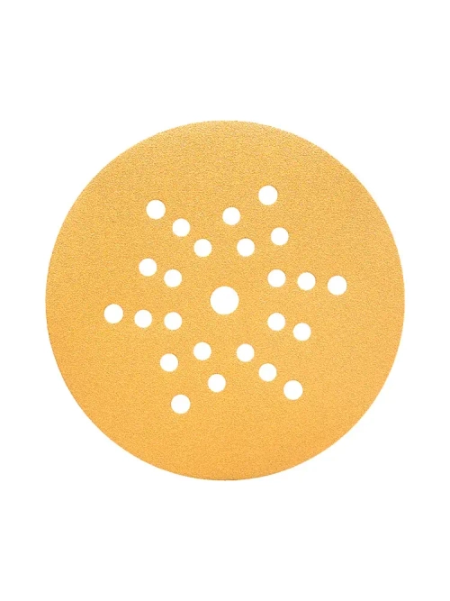 225мм P80 10шт. Шлифовальный абразивный круг для шлифовки под липучку Minamo Golden Warrior