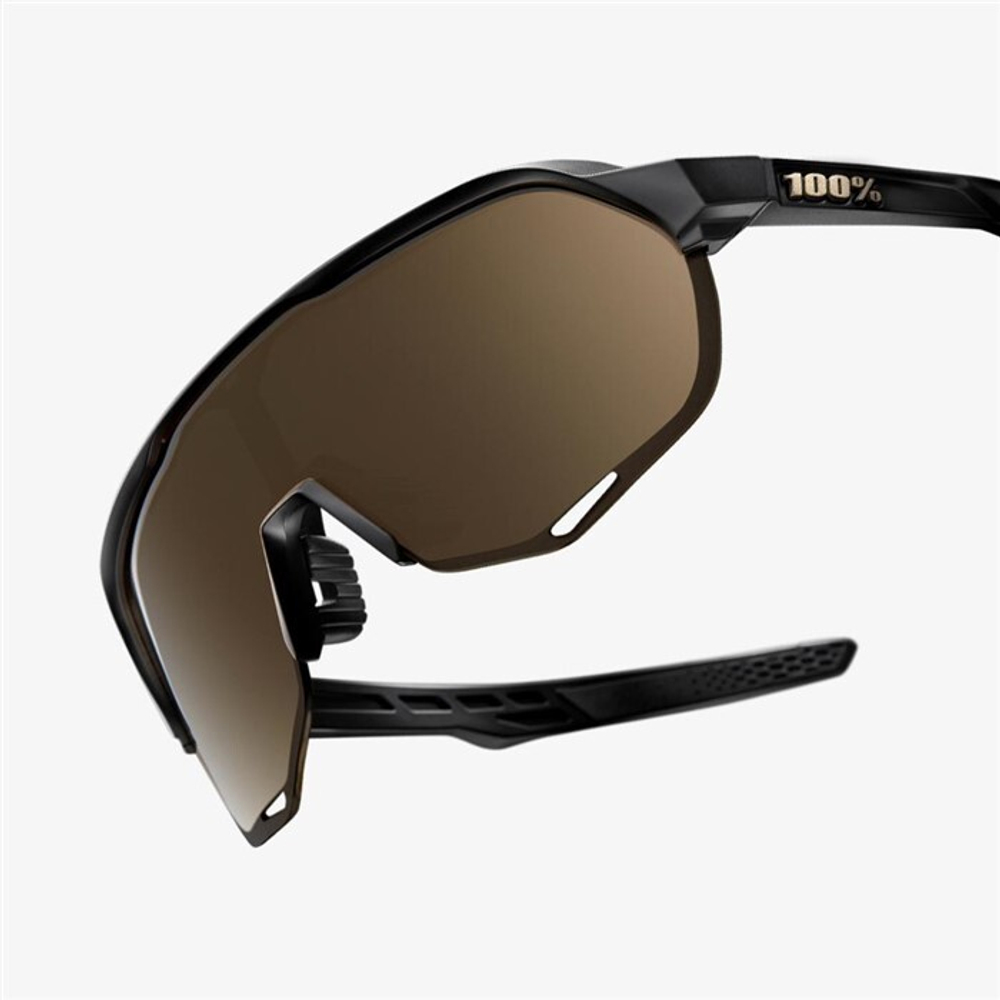 Очки спортивные 100% S2 Matte Black / Soft Gold Mirror Lens (61003-258-01)