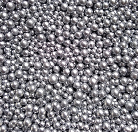 Шарики сахарные серебро Россия. 3-5 мм 50 гр