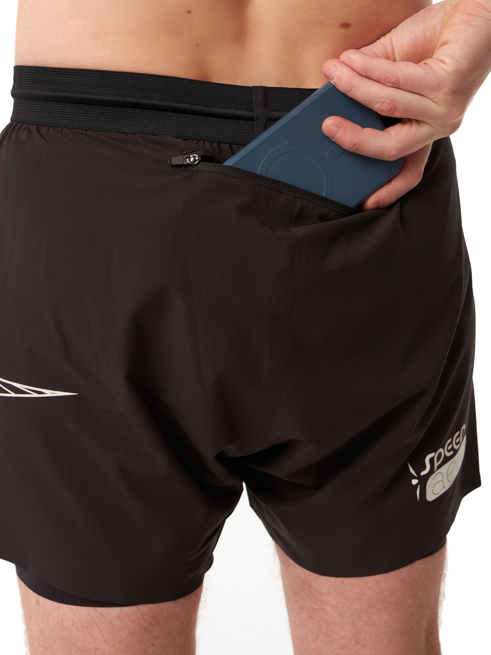 ШОРТЫ МУЖСКИЕ ELEVATE SHORT 5 | BLACK WHITE