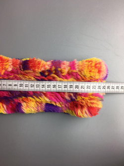 Шарф Вязаный Мех разноцветный