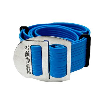 Ремень Scorpena V быстроразъемная металлическая пряжка синий