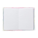 Блокнот Basir, формат А5, серия "Вышивка", меховая обложка, 21*15 см, 92 листа, 3 цвета ассорти