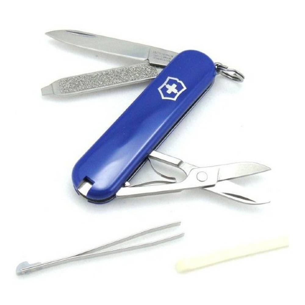 Нож перочинный Victorinox Classic (0.6223.2-033) 58мм 7функций синий подар.коробка
