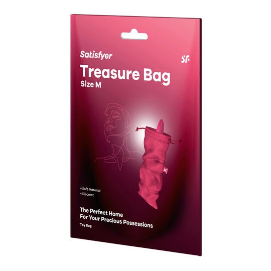Мешочек для хранения вибромассажера Satisfyer Treasure Bag M (розовый)