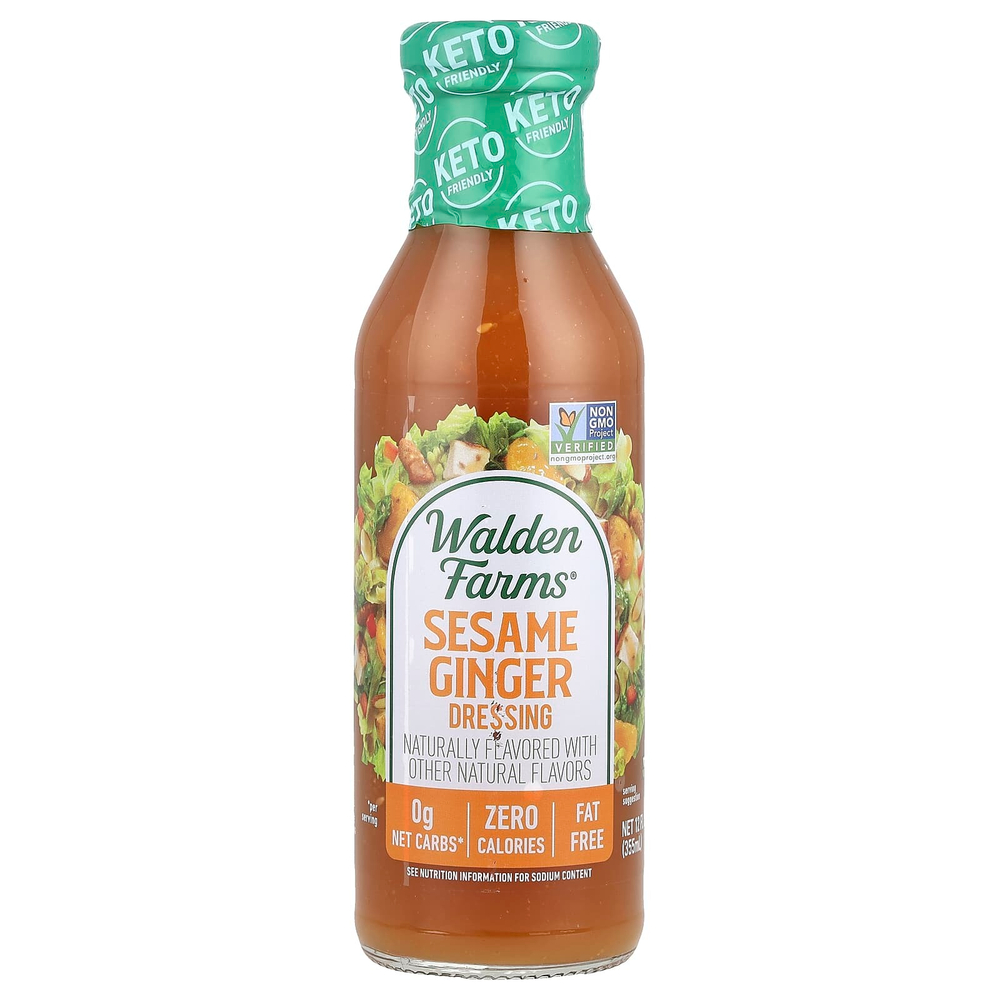 Walden Farms, Кунжутно-имбирная приправа, 12 жидких унций (355 мл)