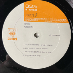 Винтажная виниловая пластинка LP Aerosmith Rocks (Japan 1976) (Obi) Rats In The Cellar