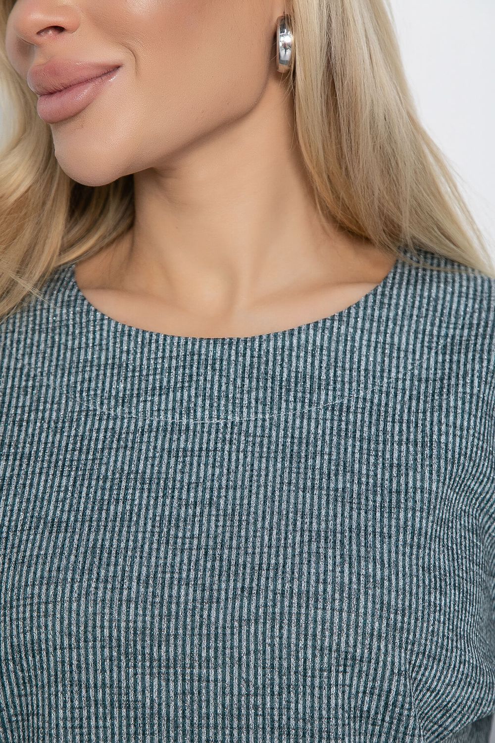 Блуза В гармонии с собой (серо-зеленая) Б12424 LT Collection