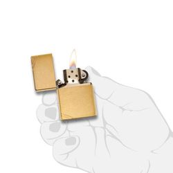 ZIPPO Brashed Brass латунь (240)