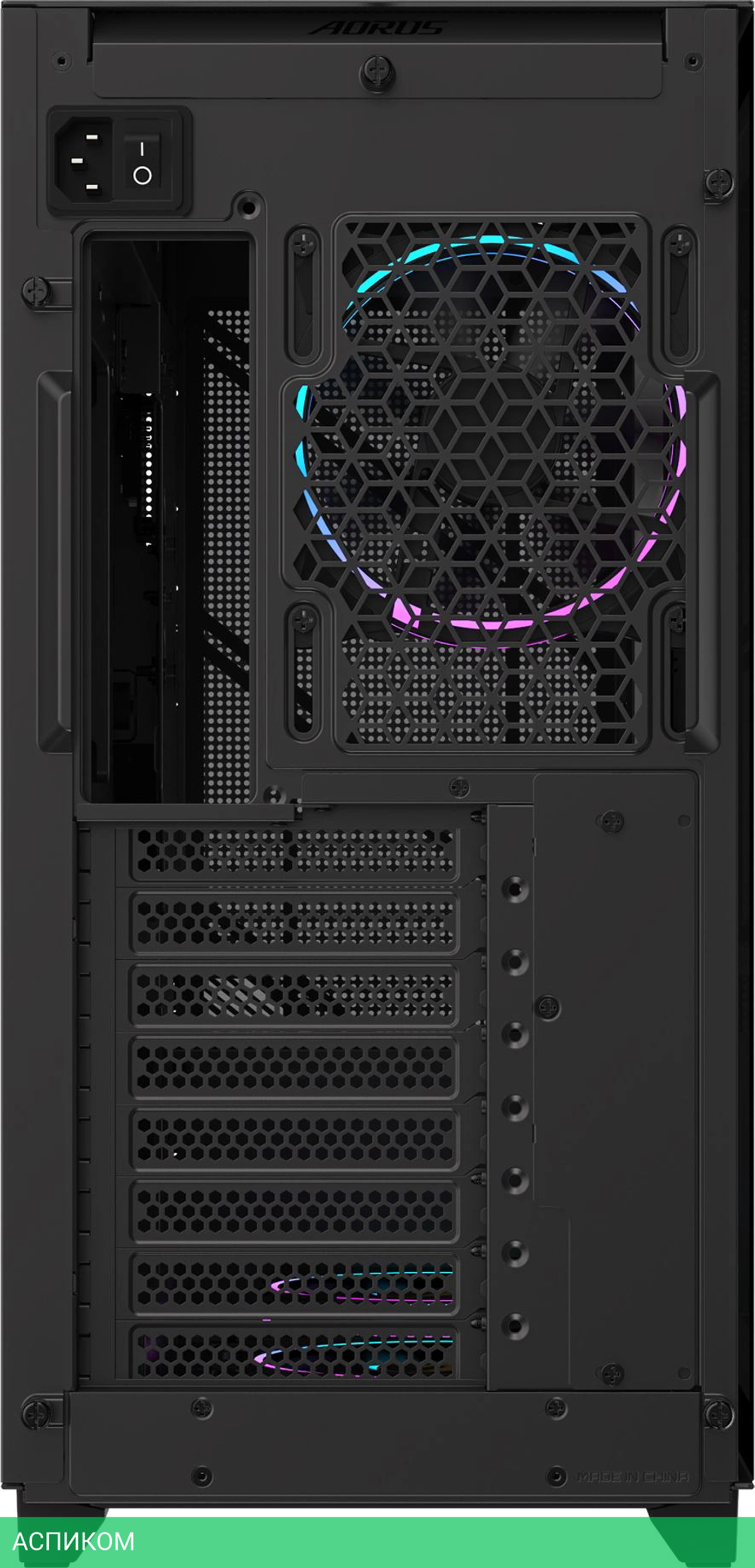 Корпус Gigabyte AORUS C400 GLASS без БП черный (GB-AC400G)
