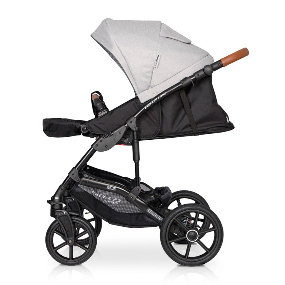 Детская коляска Riko Basic Bella Life 3 в 1 01 Grey Fox