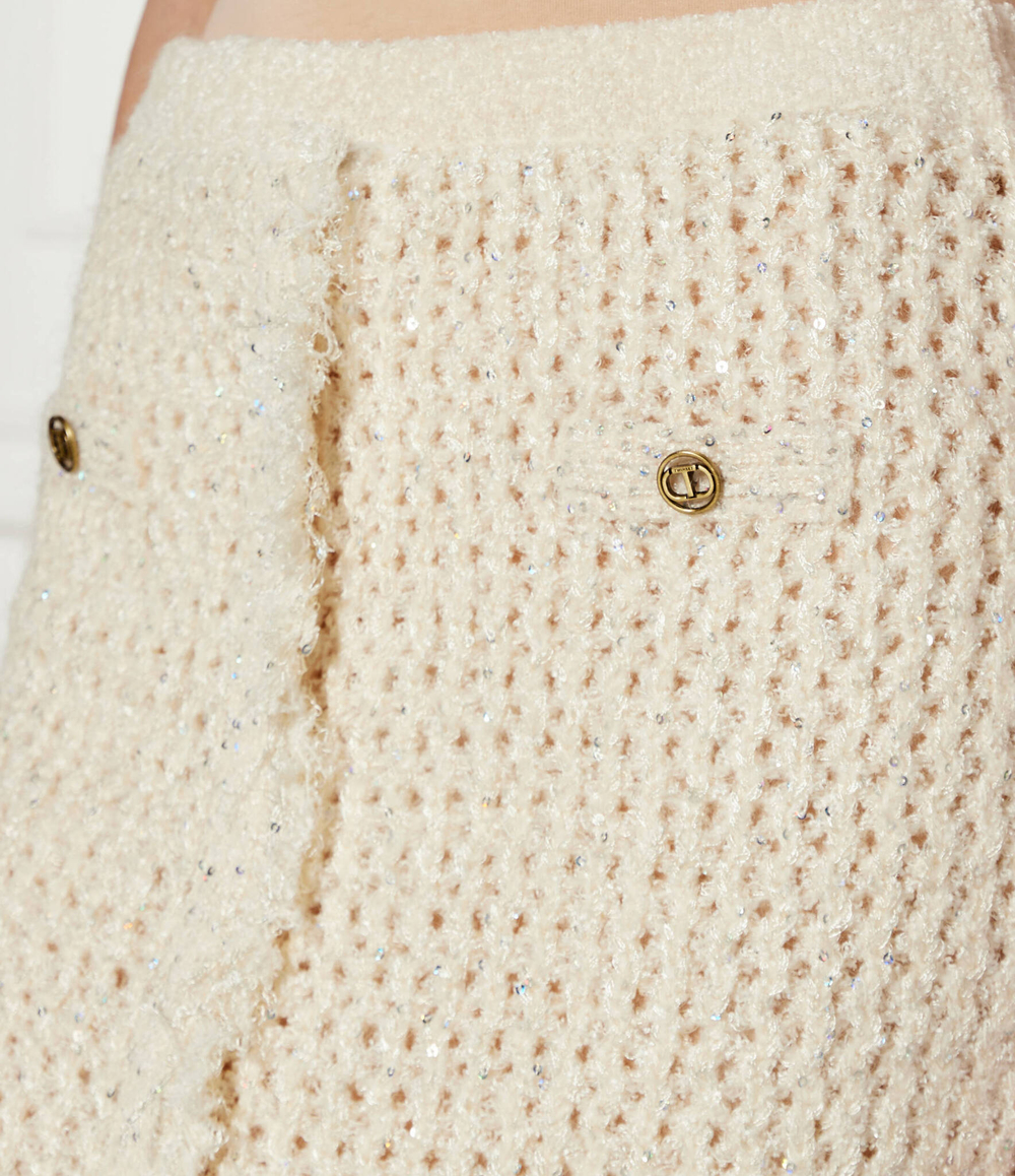 Юбка TWINSET - кремовый(242TP3771)