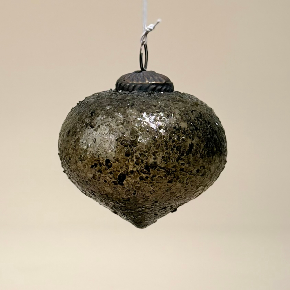 Елочная игрушка "Шар" (стекло), D10 см, Коричневый