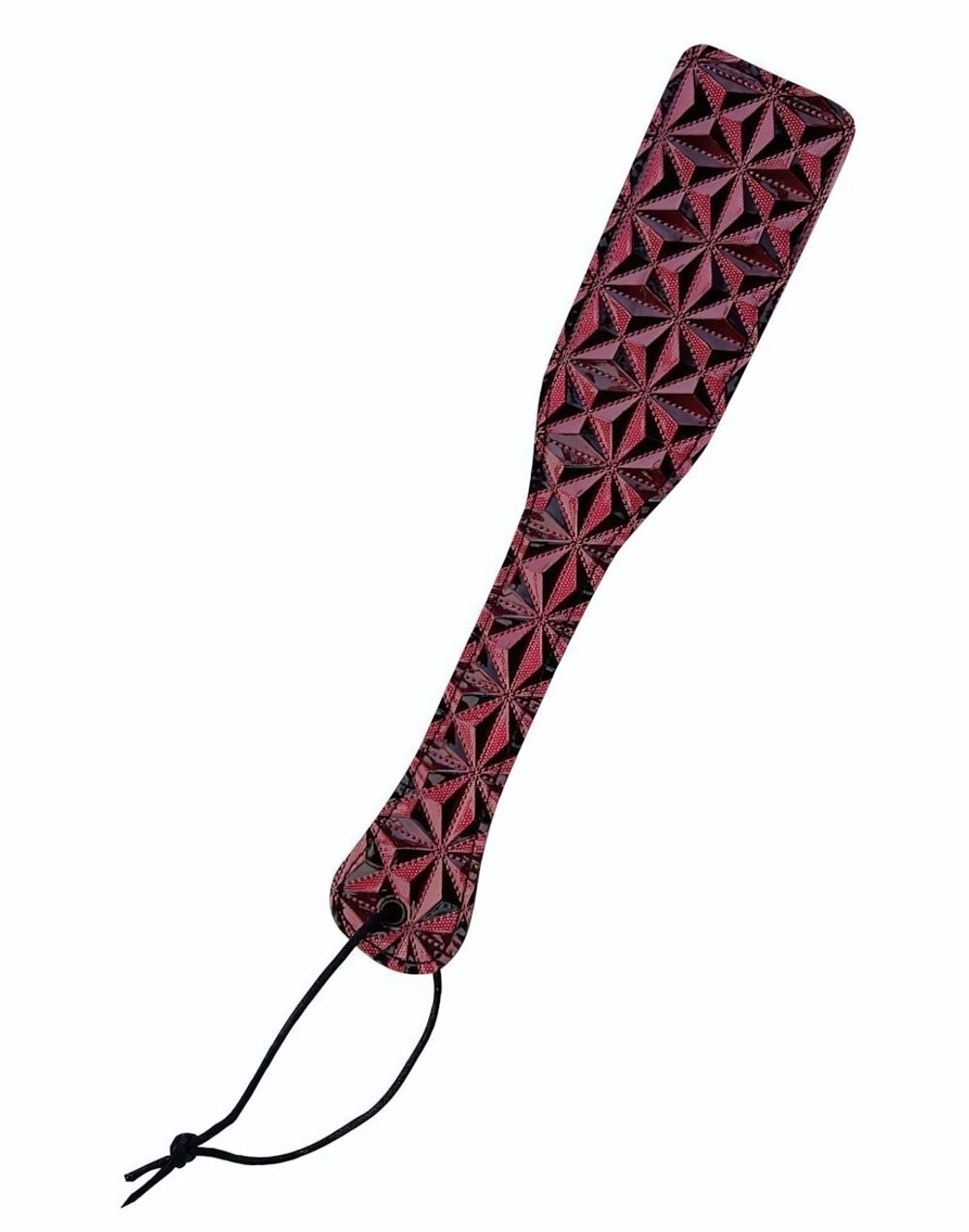 Шлепалка из материала с 3d-эффектом - 31 см. (Цвет: черный с красным)