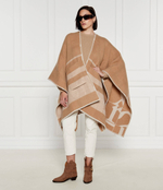 Хлопковое пончо Max Mara Leisure - коричневый(267360386)