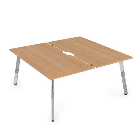 10БДВ.274 Стол системы БЕНЧ, сдвоенный, на 2 рабочих места (1600*1435*750)