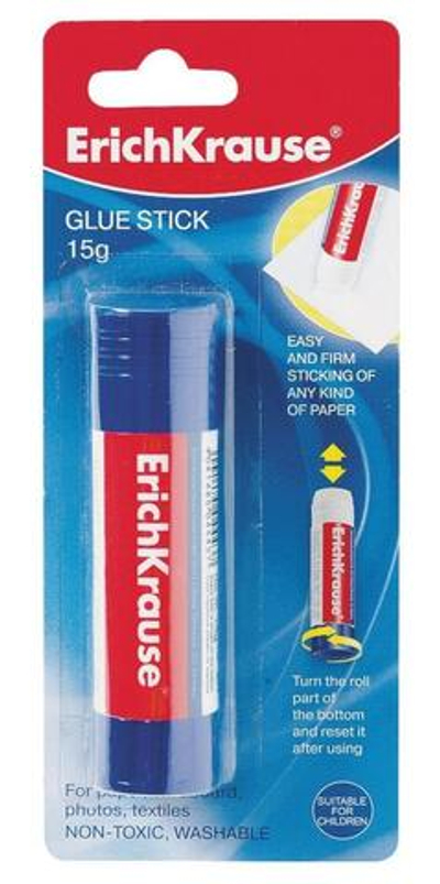 Клей-карандаш 21г. в блистере (Erich Krause)