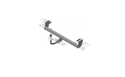 Фаркоп Motodor Kia Seltos (оцинк. Шар) арт.91007-A