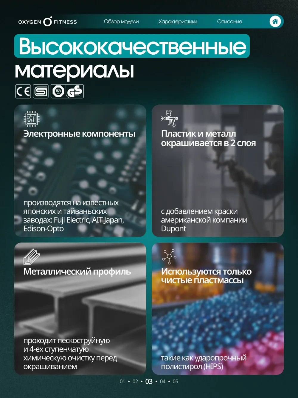 Эллиптический тренажер OXYGEN FITNESS MINT
