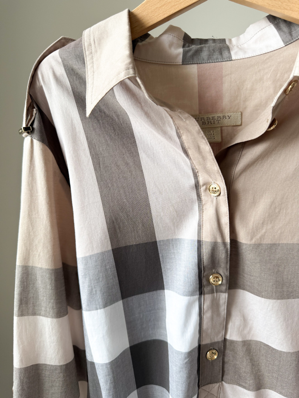 Хлопковое платье Burberry, S