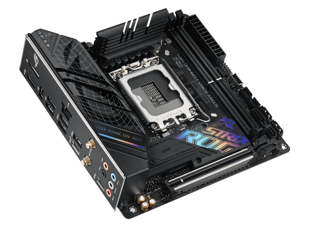 Материнская плата ASUS ROG STRIX B760-I GAMING WIFI LGA1700 2xDDR5 4xSATA3 2xM.2 RAID HDMI DP m-ATX