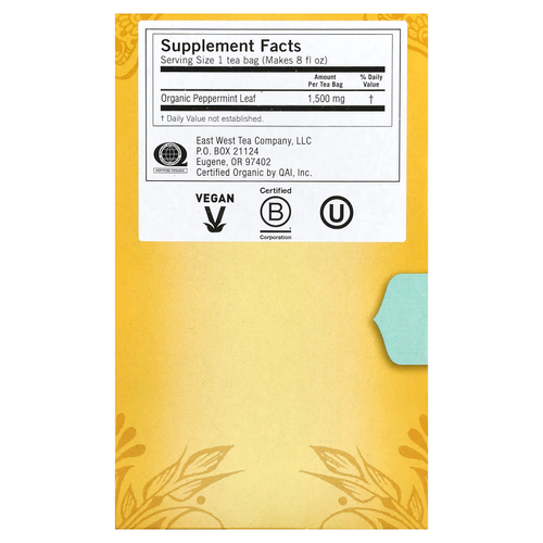 Yogi Tea, Purely Peppermint, без кофеина, 16 чайных пакетиков, 24 г (0,85 унции)