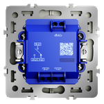 Выключатель встраиваемый VOLTUM S70 для жалюзи 10А, (сталь)